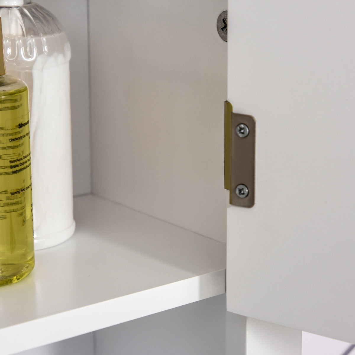 HOMCOM Bathroom Wall Cabinet, Medicine Cabinet W/ Adjustable Shelf, White