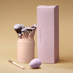 Professional Makeup Brush Set 18 Pcs For Foundation Powder Concealers Eye Shadows Blush