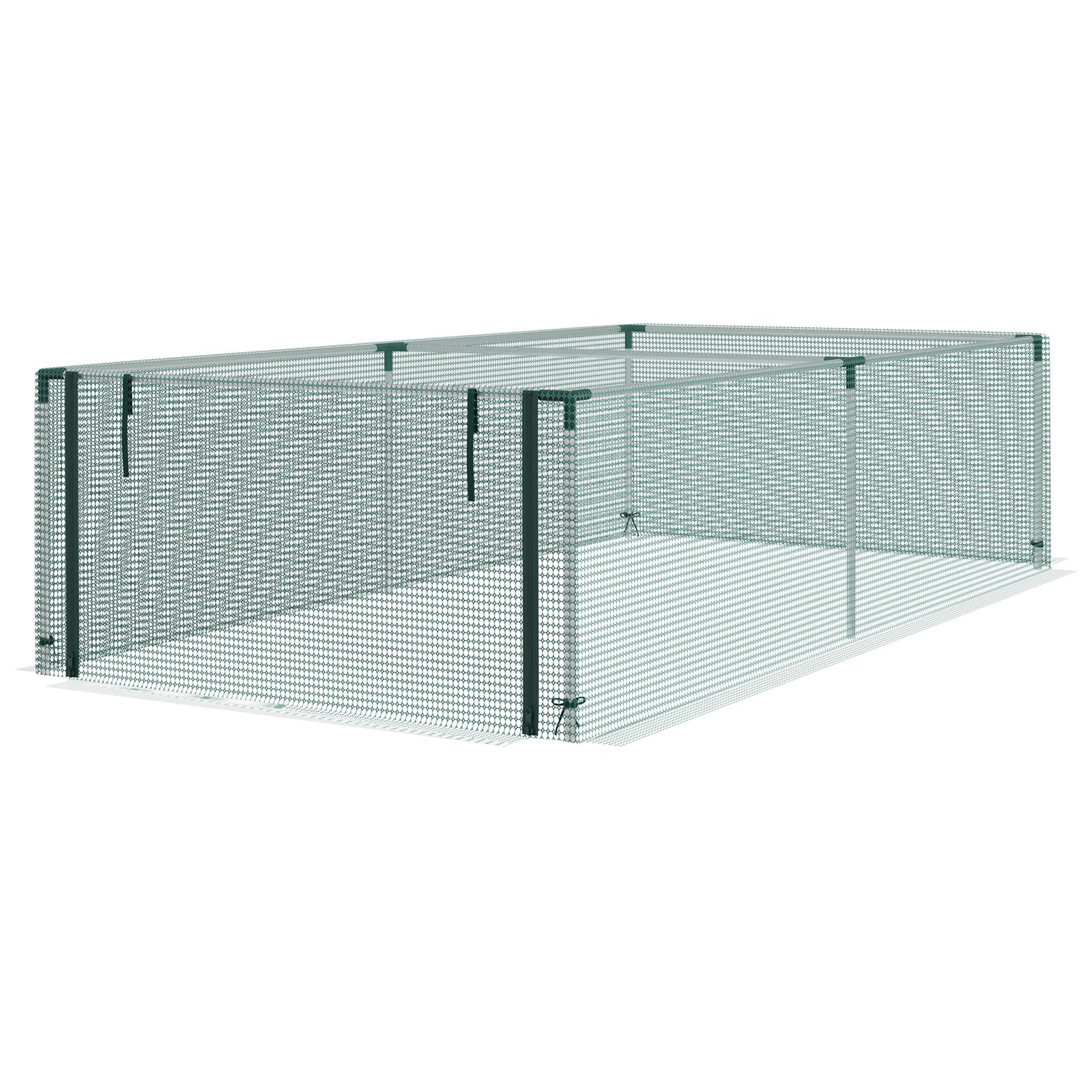 8' X 4' Crop Cage With Zipped Door, Green