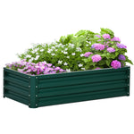 216l Raised Garden Bed Steel Planter Box | Green
