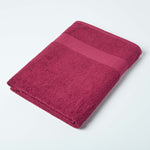 Turkish Cotton 500gsm Towel | Jumbo Towel | Burgundy