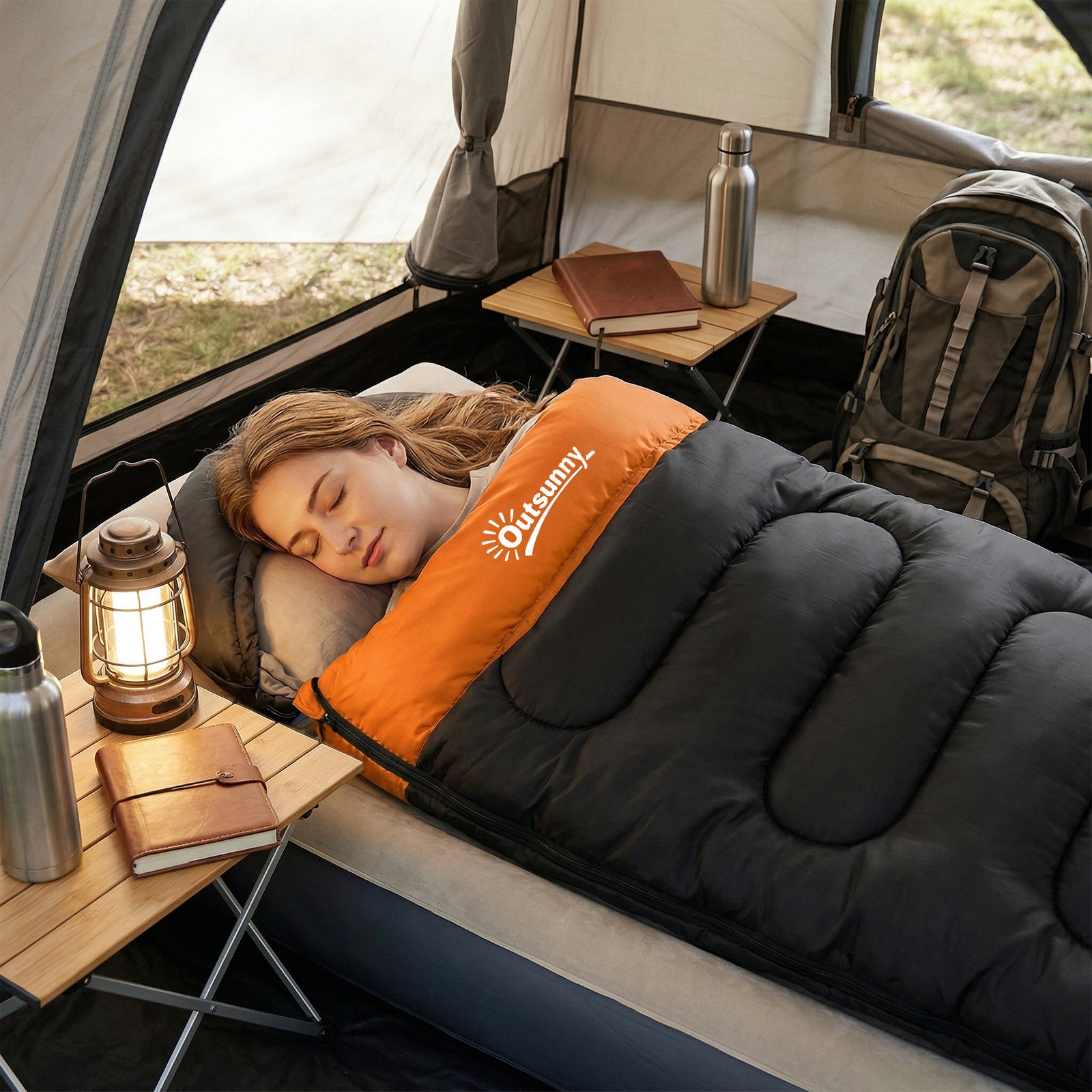 Sleeping Bag For Adults, Lightweight & Compact Sleeping Bag | Grey