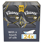 Extra Large Compact Facial Tissues 24 Boxes, 44 Tissues Per Box