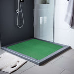 Reversible Shower Mat In Dual-colour- Square Shower | 53cm x 53cm | Blue & Green