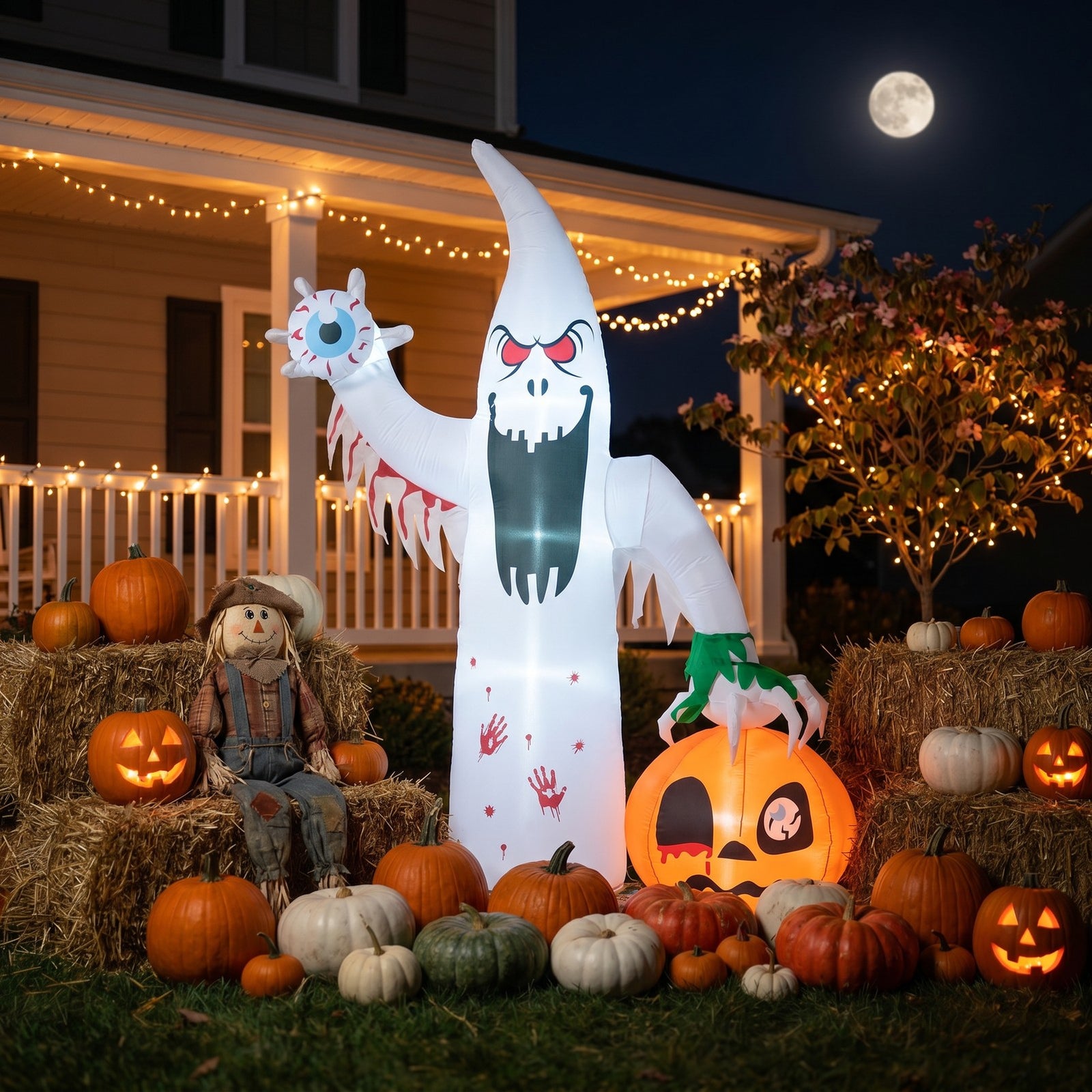 Breeins 8ft Blow-up Halloween Inflatable Decoration With Built-in Led Lights