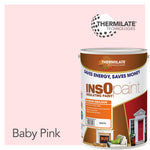 Insopaint Interior Emulsion Paint - Anti Mould, Insulating & Energy Saving For Interior Walls & Ceiling | 5l | Baby Pink