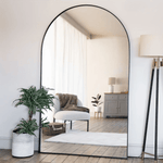 Akiko - Black Metal Arched Mirror | 180cm X 105cm