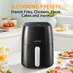 4.2l Air Fryer With Smart Touch Screen 6 Preset Cooking Modes, Non-stick Inner Pot, Overheat Protection