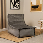 Dolce Velvet Bean Bag Lounger | Charcoal