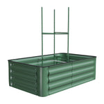 1m W x 0.6m D Green Galvanized Steel Raised Garden Bed