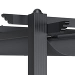 3m X 3m Aluminium Pergola With Retractable Roof,pa-coated Polyester Canopy，outdoor Garden Gazebos Water-resistant