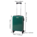 Hardside Carry-on Suitcase With Spinner Wheels | Green