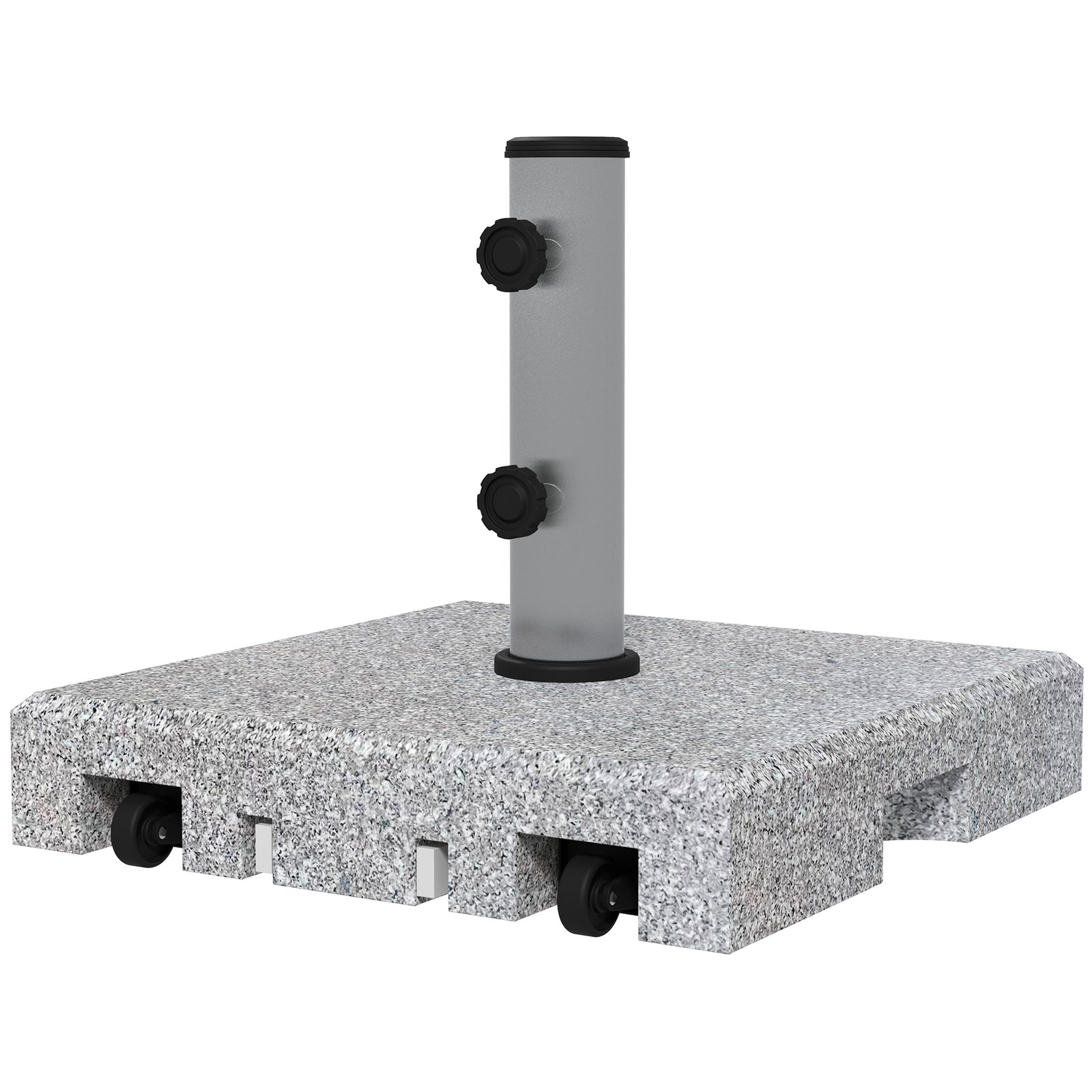 28kg Granite Parasol Base W/ Wheels & Handle