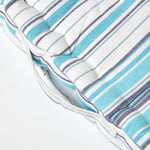Cotton Striped Floor Cushion | 40cm x 40cm | Blue