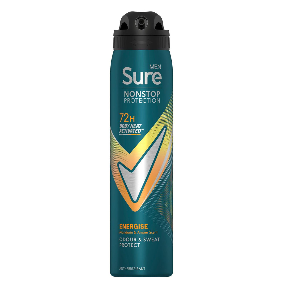 Men Energise Deodorant Spray With 72h Nonstop Protection 250ml, 6 Pack | Set of 6