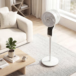 20 Db Standing Fan For Bedroom, Pedestal Fan With Oscillating | White