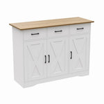 3-door Wooden Sideboard With 3 Drawers