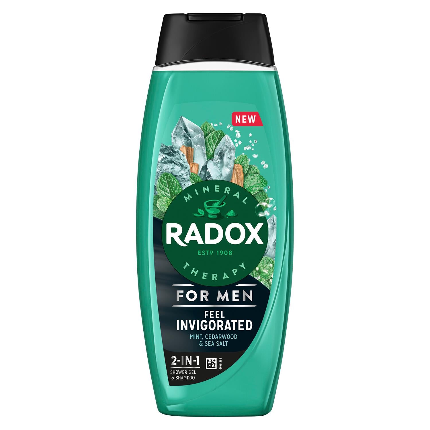 Mineral Therapy Feel Invigorated Shower Gel & Shampoo For Men, 450ml 6pk | 6
