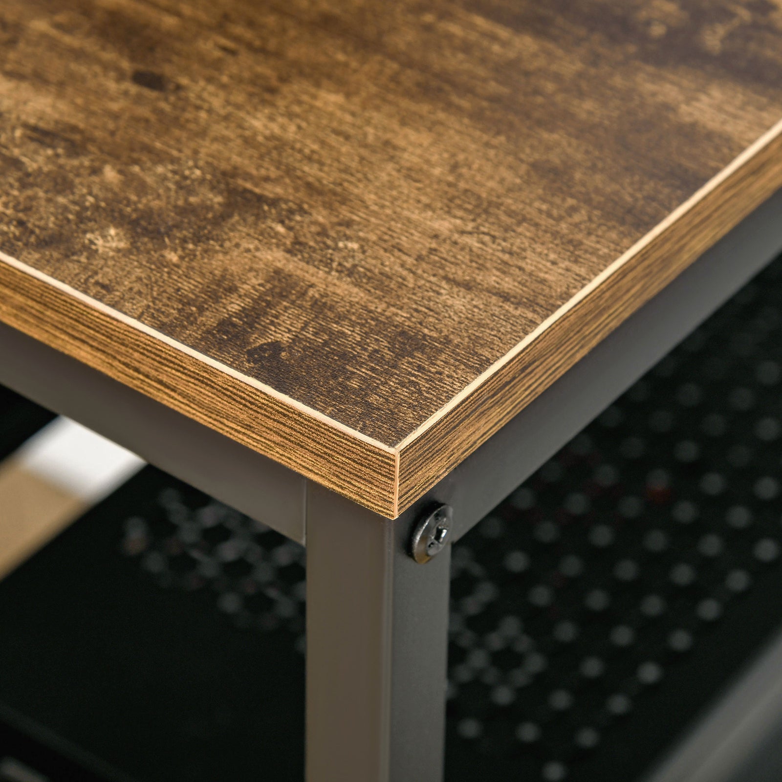 Home Office Writing Desk With Storage | Brown