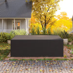 275cm Black Oxford Lounger Cover