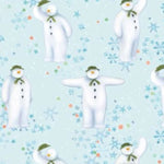 The Snowman Christmas Gift Wrap, 4 Sheet 4 Tag, Official Product