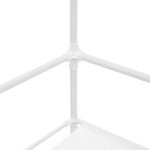 Entryway 4 Tier Shoe Rack With Coat Hanger | White