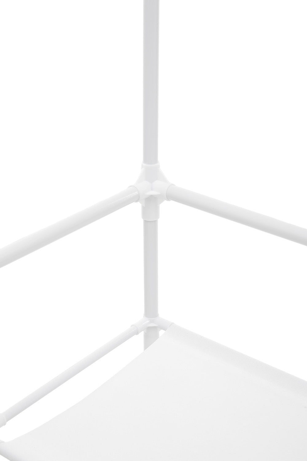 Entryway 4 Tier Shoe Rack With Coat Hanger | White