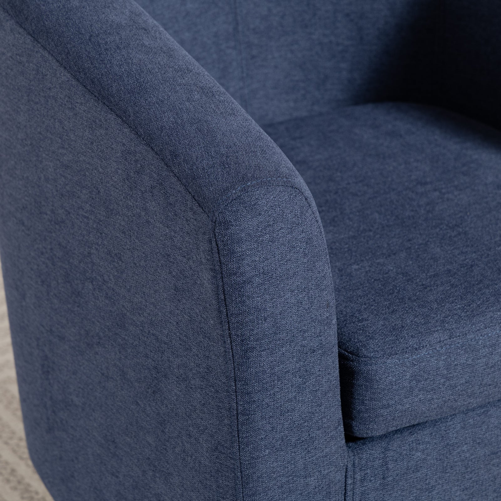 Millie Fabric Accent Chair | Denim Blue