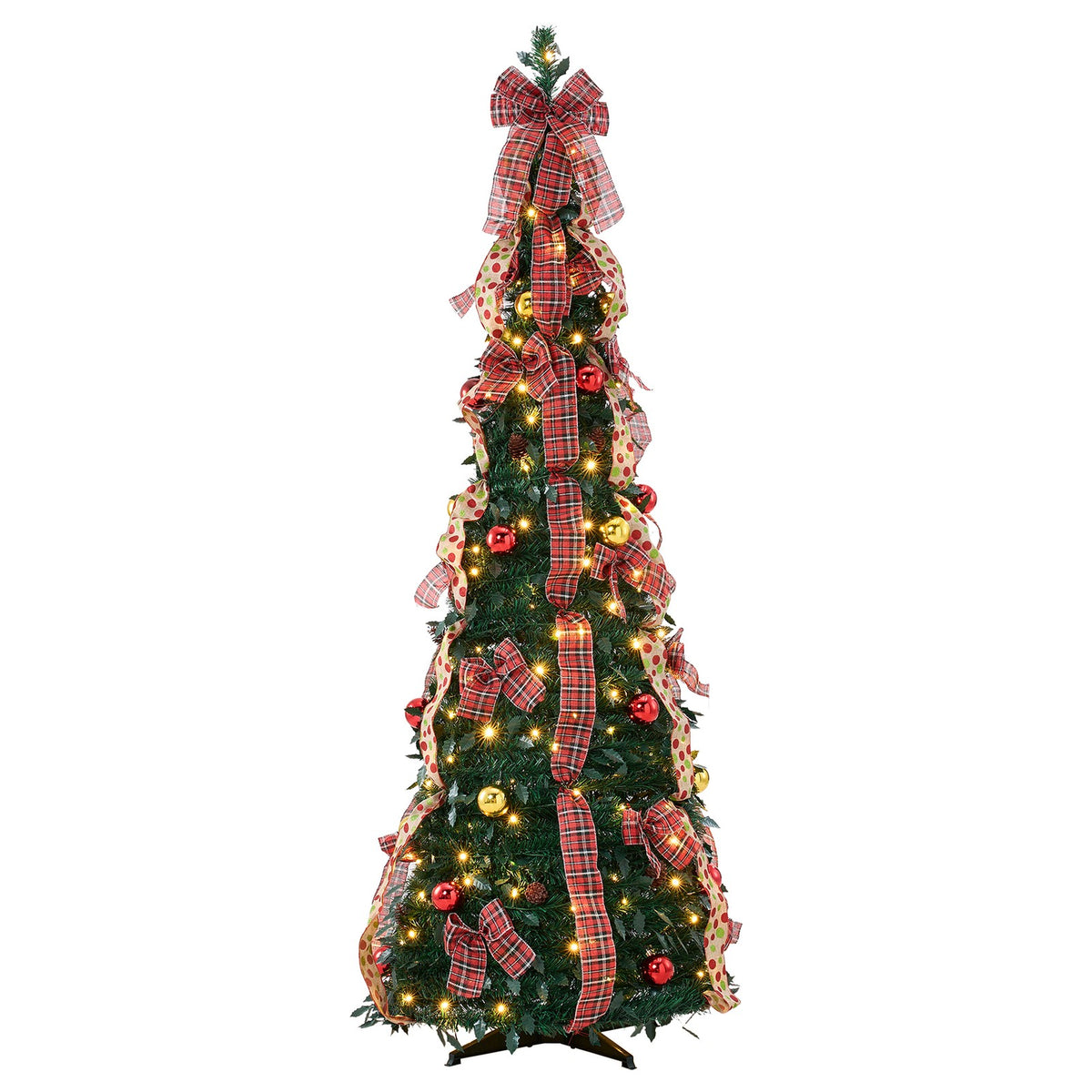 Breeins 180cm Pre-lit Pop-up Artificial Christmas Tree