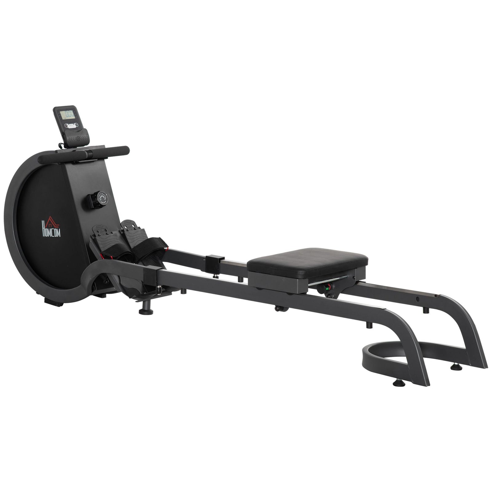 16-level Resistance Rowing Machine With Digital Monitor | Black