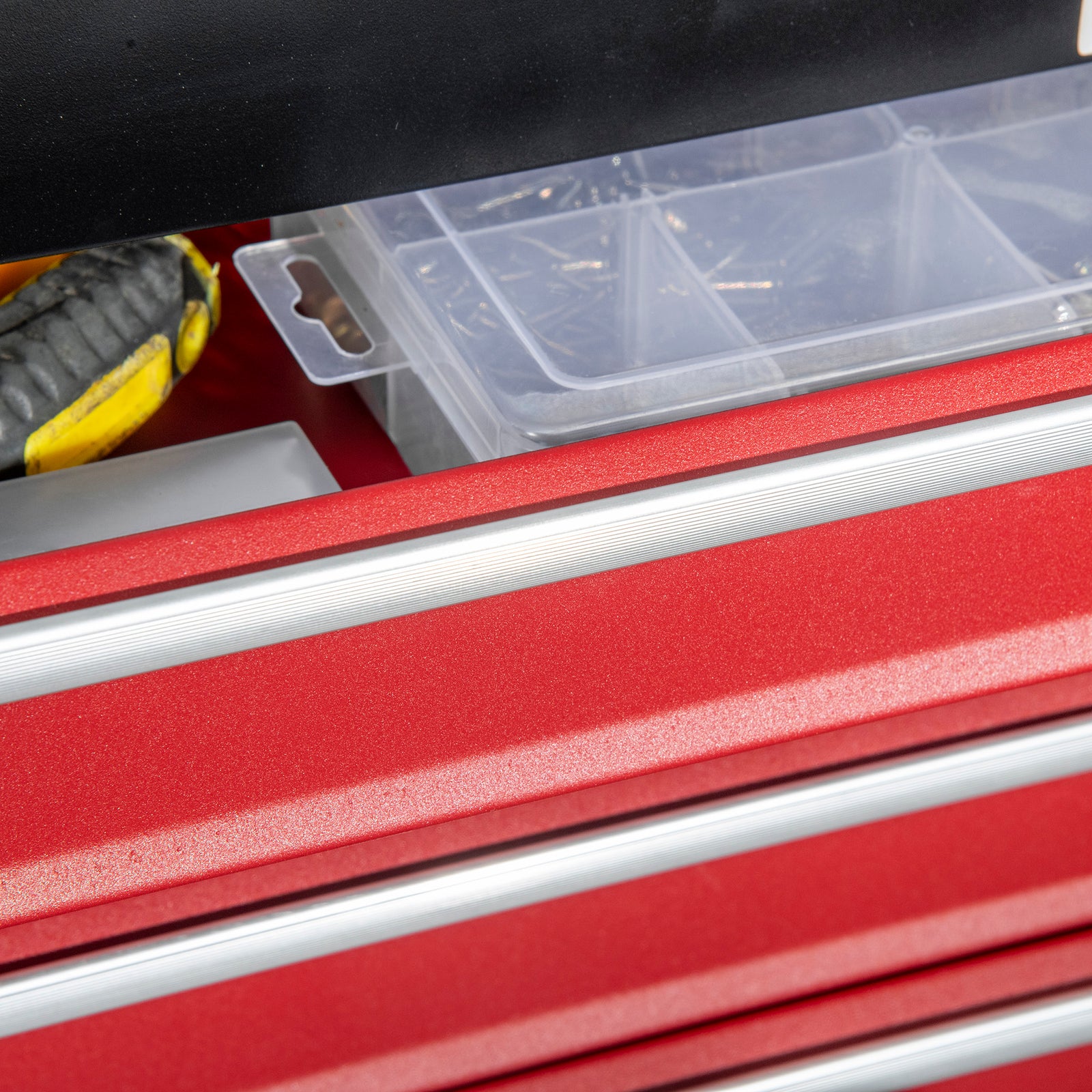 Lockable 4 Drawer Tool Chest With Ball Bearing Slide Drawers | Black