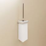 Toilet Brush, Siver Gloss, Wall-mounted. Collection The Grid