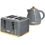 Kettle And Toaster Set 1.7l Boil Kettle And 4 Slice Toaster | One Size