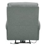 Linen Upholstery Electric Massage Recliner Armchair With Heat, 8-point Vibrating System, Adjustable Backrest, Cup Holders & Storage Pocket