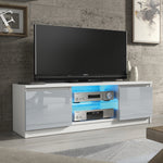 Aura Tv Unit 120cm With Led Lights | Large-Medium | Grey