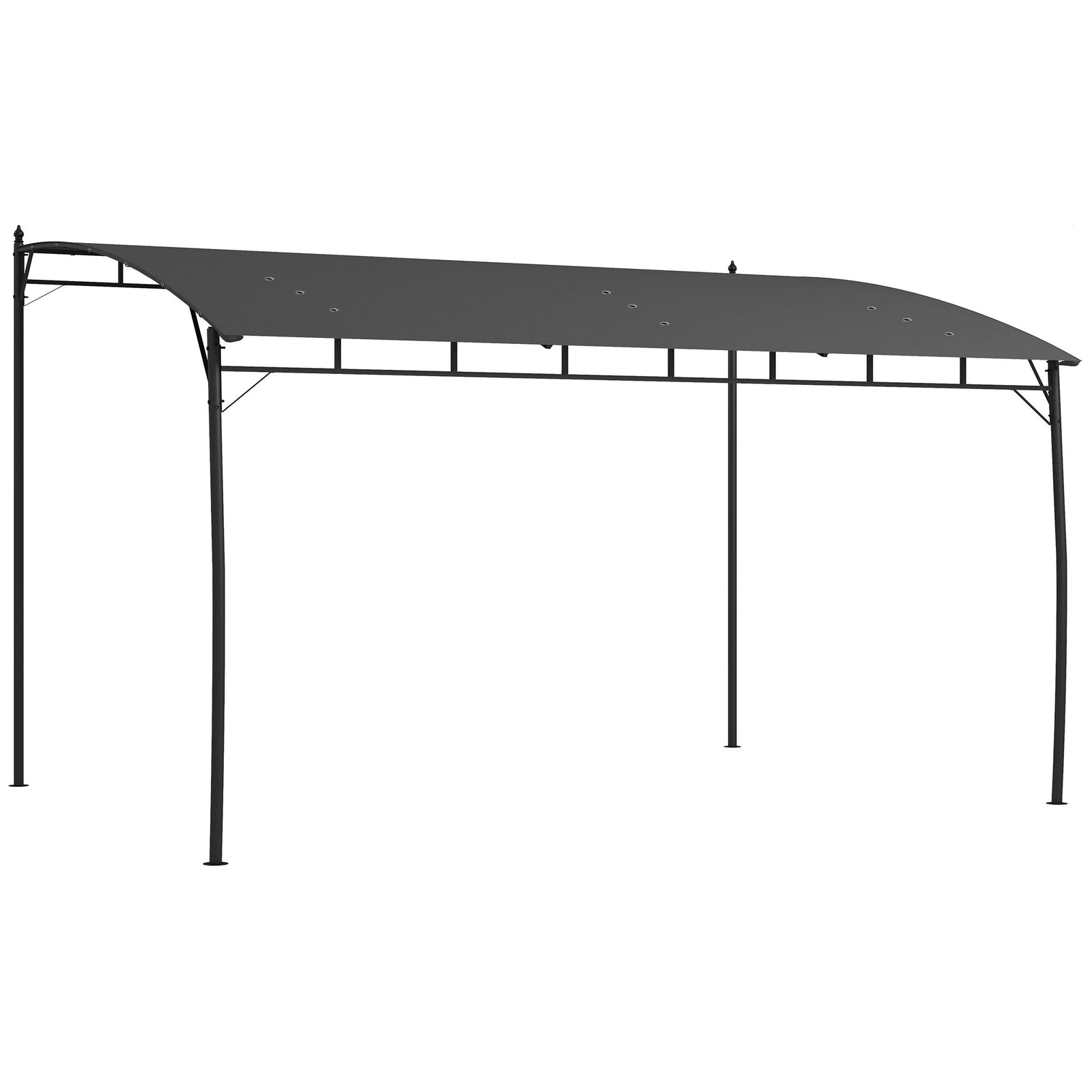 Outsunny Metal Pergola Outdoor Gazebo Uv-resistant Sun Shade Shelter