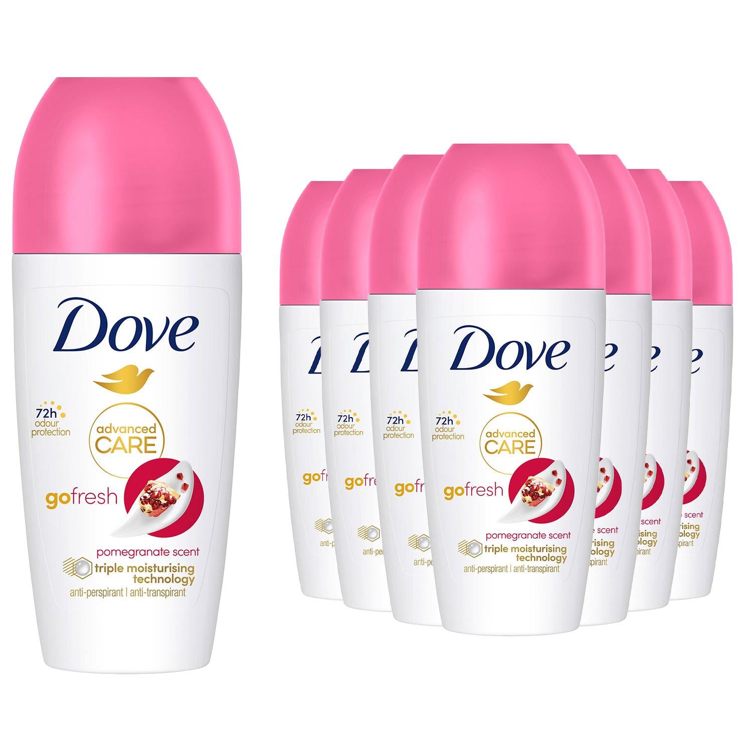 Roll On Go Fresh Pomegranate 72h Lasting Women's Anti-perspirant 50ml, 12pk