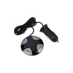 Round Bluetooth Fm Transmitter Mp3 Player & Usb Charger & Hands Free Calling