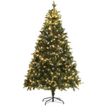 6/7ft Led Christmas Tree, Metal Base, Hinged | 7ft | Green