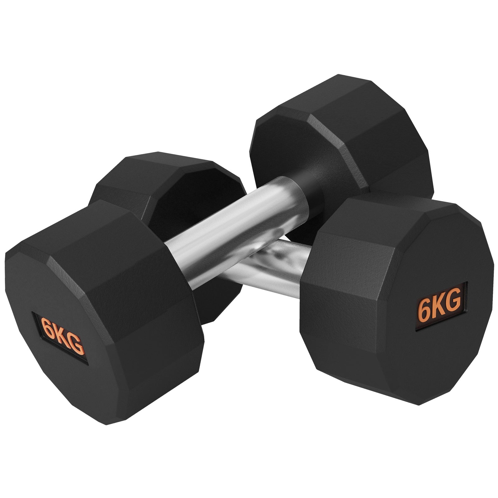 2 X 6kg Dumbbells With Non-slip Grip