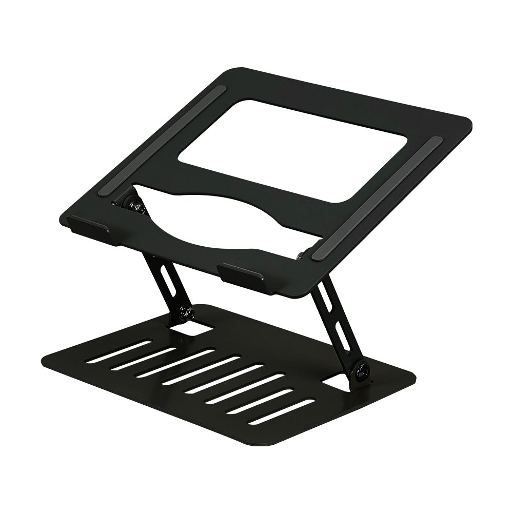 Aluminium Alloy Foldable Laptop Stand Adjustable, Portable & Ventilated Laptop Holder For 11 To 17 Inch Laptops | Black