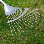 Garden Life Lightweight Stainless Steel Lawn Rake