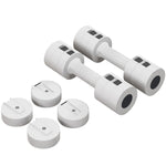 Adjustable Dumbbells Set Fast Adjust And Compact | White