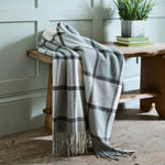 Helmsley Jacquard 130cmx 170cm Soft Throw Blankets | 130cm x 170cm | Charcoal