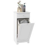 Bathroom Cabinet With 1/2 Laundry Baskets | Medium | White