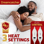 Electric Blanket Fully  Fitted Sherpa  Fleece Heated Bed Underblanket 3 Heat Settings | Double | White