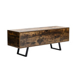 Industrial Wooden Flip Top Storage Bench