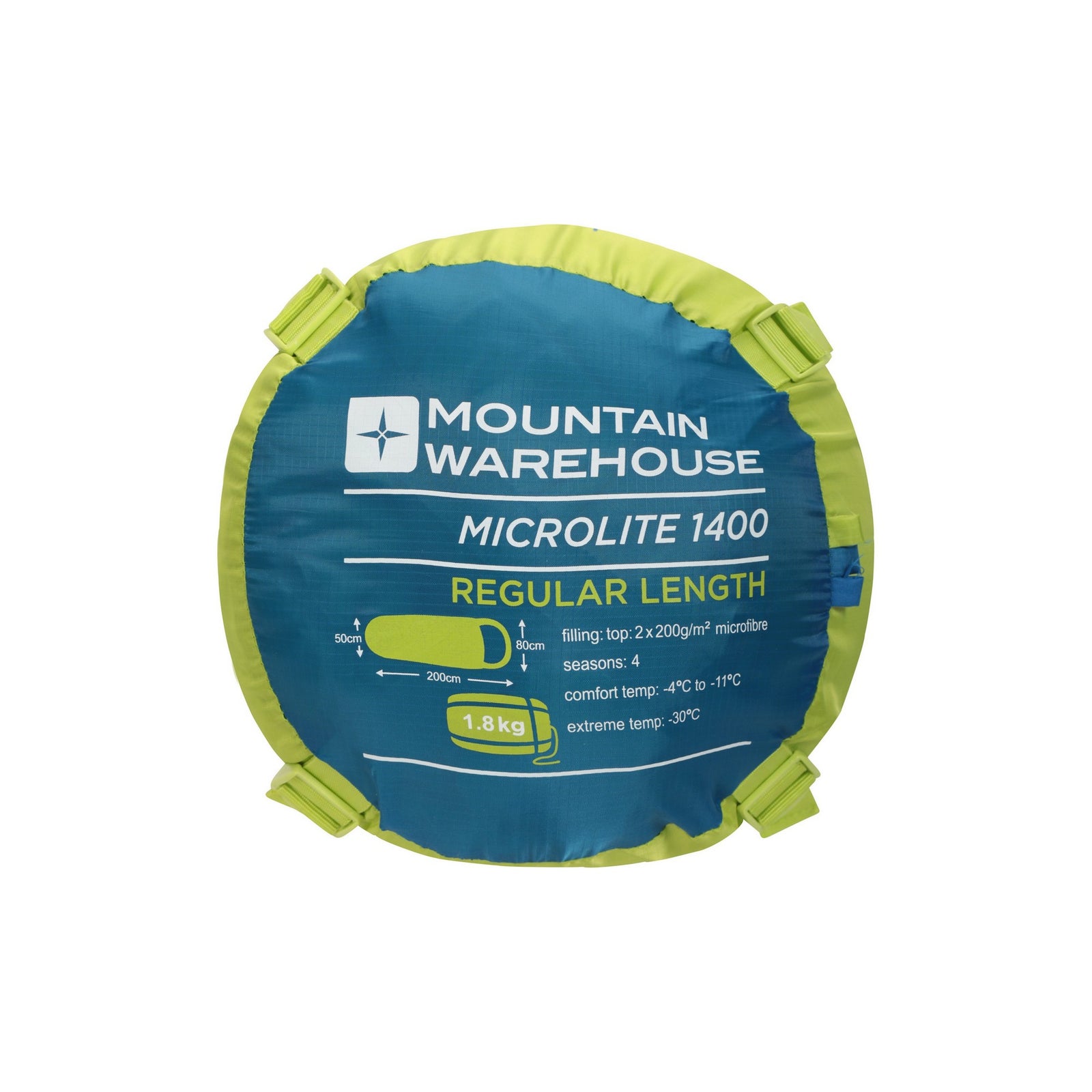 Microlite 1400 Right Zip Winter Mummy Sleeping Bag | 200cm | Blue