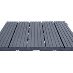 Cosmpolitan Eco Interlocking 30x30cm Decking Tiles | Set of 10 | Cool Grey