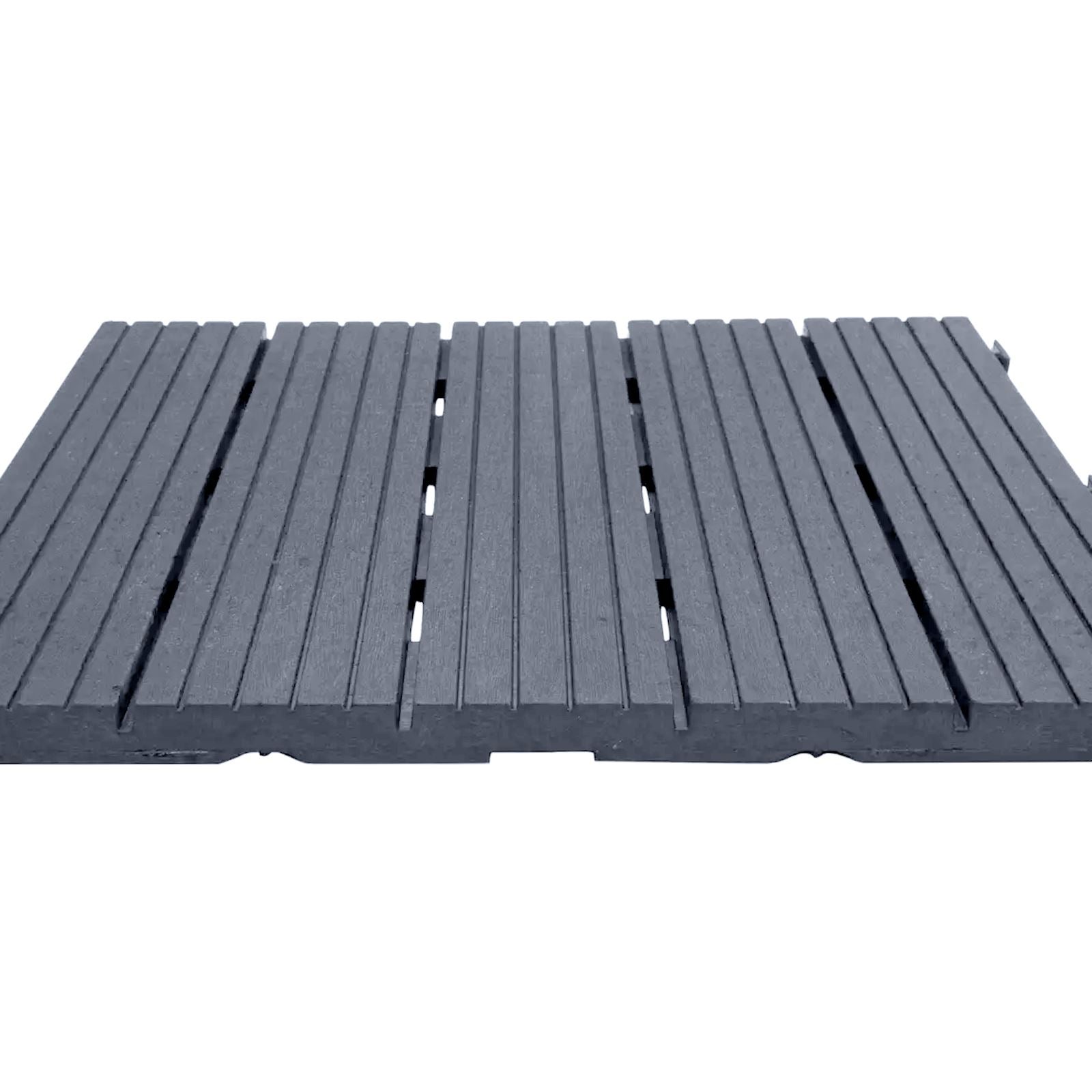 Cosmpolitan Eco Interlocking 30x30cm Decking Tiles | Set of 10 | Cool Grey